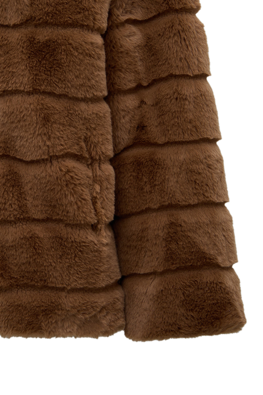 Vienna Women's Mustard Hooded Teddy Jacket