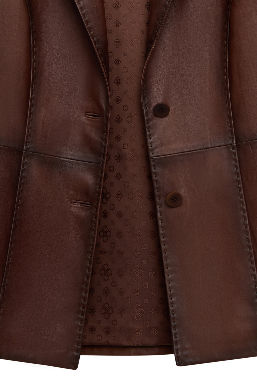 Barbara Women's Brown Blazer Leather Jacket