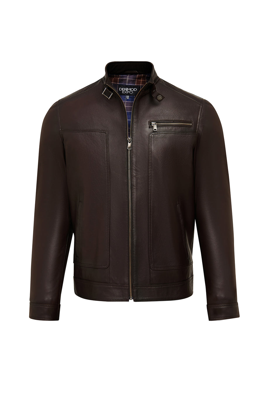 Felibe Men Brown Leather Jacket