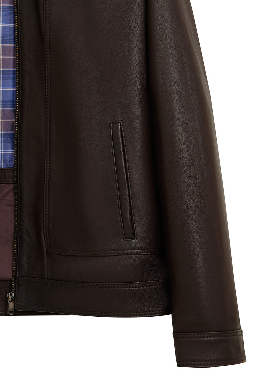 Felibe Men Brown Leather Jacket