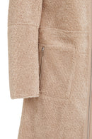 Fiorentini Women Beige Reversible Hooded Teddy Coat | Derimod