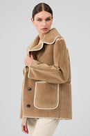 Vald'isere Kadın Camel Teddy Mont | Derimod