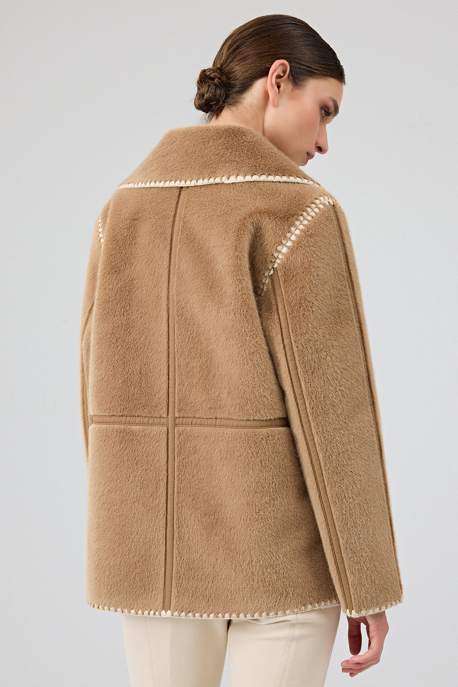 Vald'isere Kadın Camel Teddy Mont