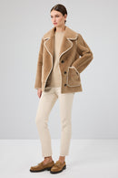 Vald'isere Kadın Camel Teddy Mont | Derimod