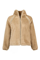 St-Moritz Kadın Bej Oversize Teddy Mont | Derimod