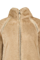 St-Moritz Kadın Bej Oversize Teddy Mont | Derimod