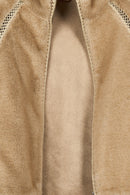 St-Moritz Kadın Bej Oversize Teddy Mont | Derimod