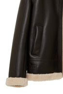 Bern Men's Brown Teddy Leather Jacket | Derimod