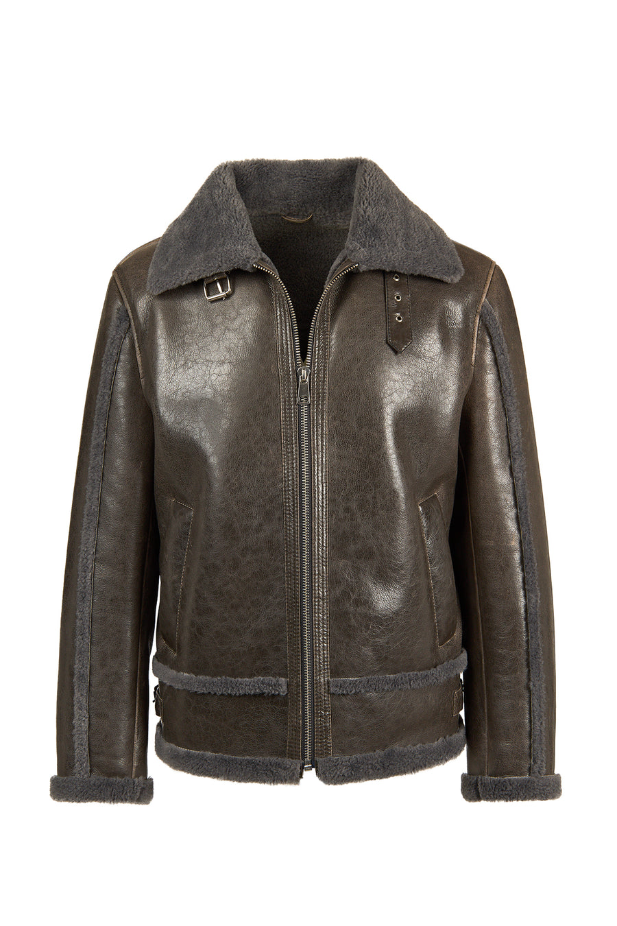 Zurich Men's Grey Teddy Coat