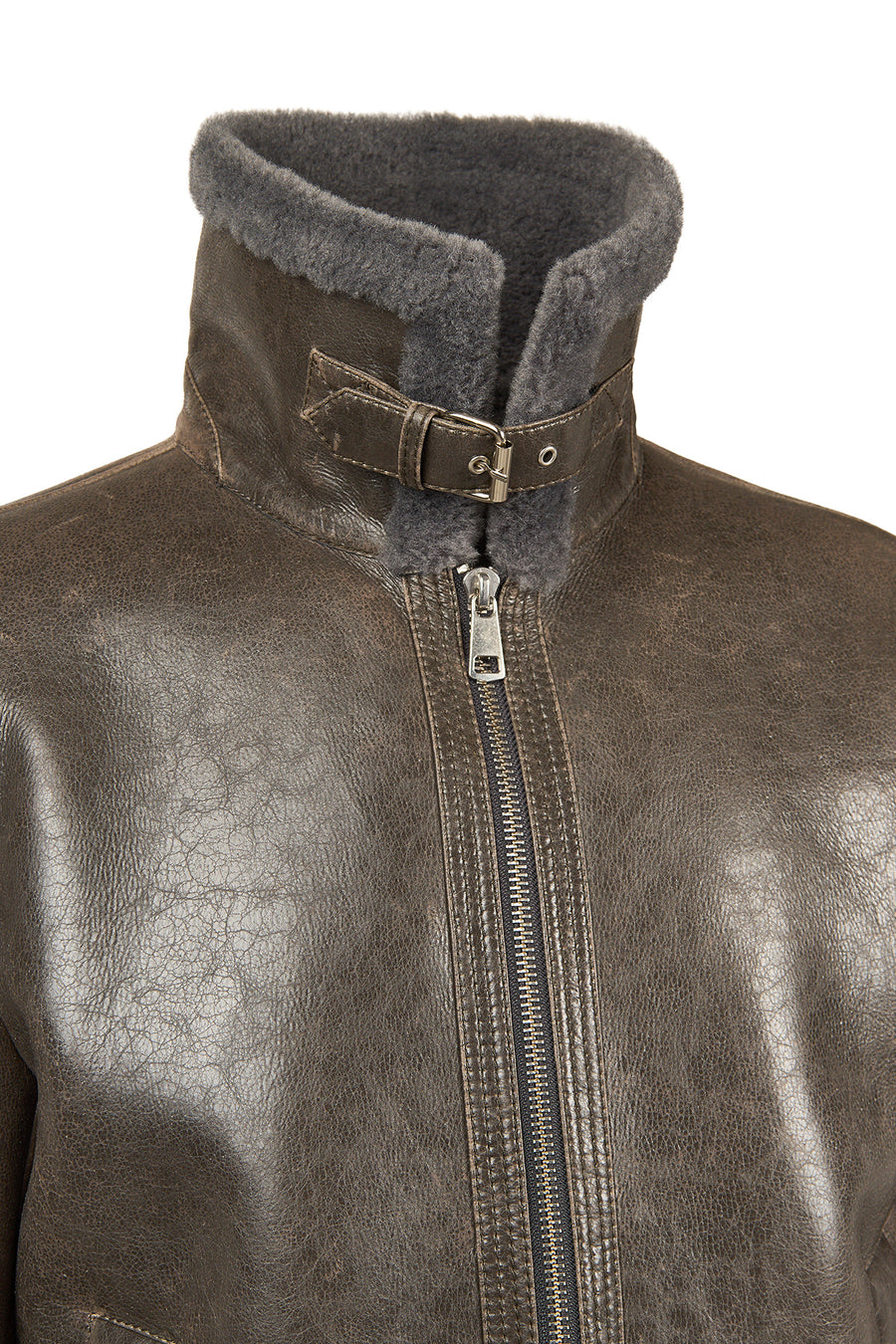 Zurich Men's Grey Teddy Coat