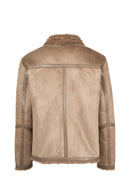 Gstaab Men's Beige Collar Teddy Coat | Derimod