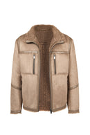 Gstaab Men's Beige Collar Teddy Coat | Derimod