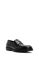 Erkek Siyah Deri Klasik Loafer | Derimod