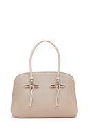 Women's Cream Long Strap Classic Handbag | Derimod