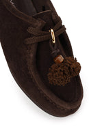 Woman Brown Lace-up Tasselled Suede Casual Shoes | Derimod