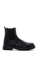 Men's Black Leather Casual Chelsea Boots | Derimod
