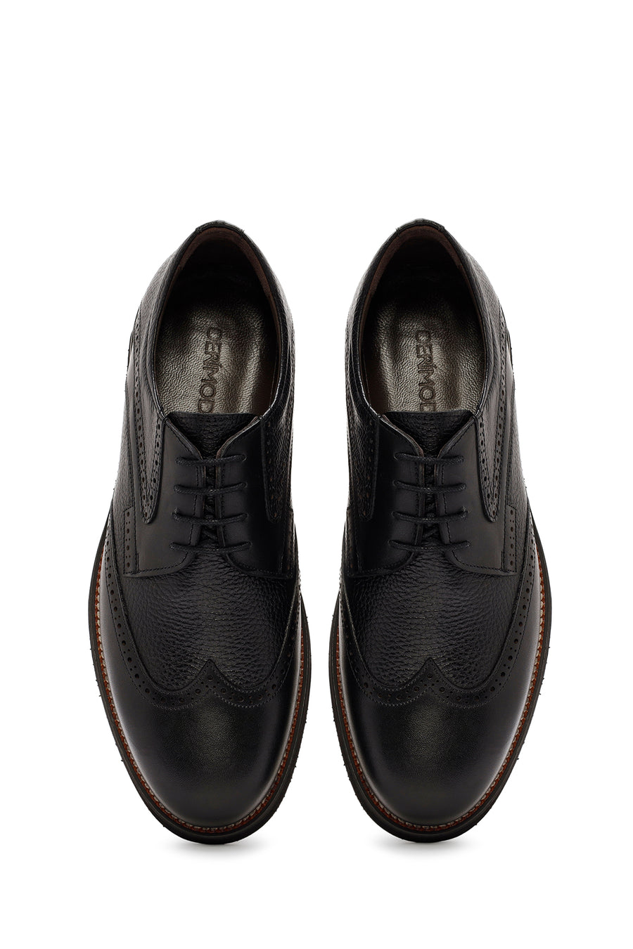 Men's Black Lace Up Leather Casual Shoes