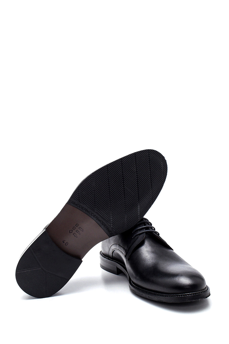 Men's Black Leather Casual Shoes