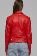 Gına Women's Leather Jacket | Derimod