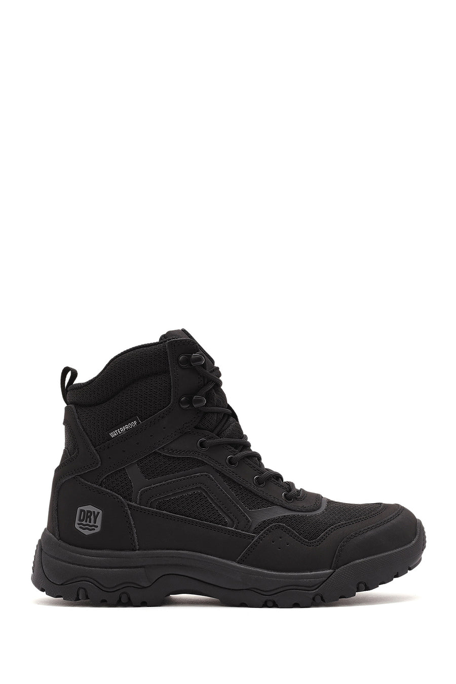 Derimod Dry Erkek Siyah Bağcıklı Waterproof Outdoor Bot 24WFD69416F | Derimod