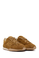 Kadın Camel Bağcıklı Süet Deri Sneaker | Derimod