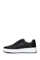 Men's Black Lace-up Leather Sneaker | Derimod