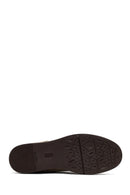 Women's Mink Suede Leather Masculine Shoe | Derimod