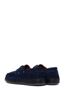 Male Navy Blue Lace-Up Suede Casual Shoes | Derimod