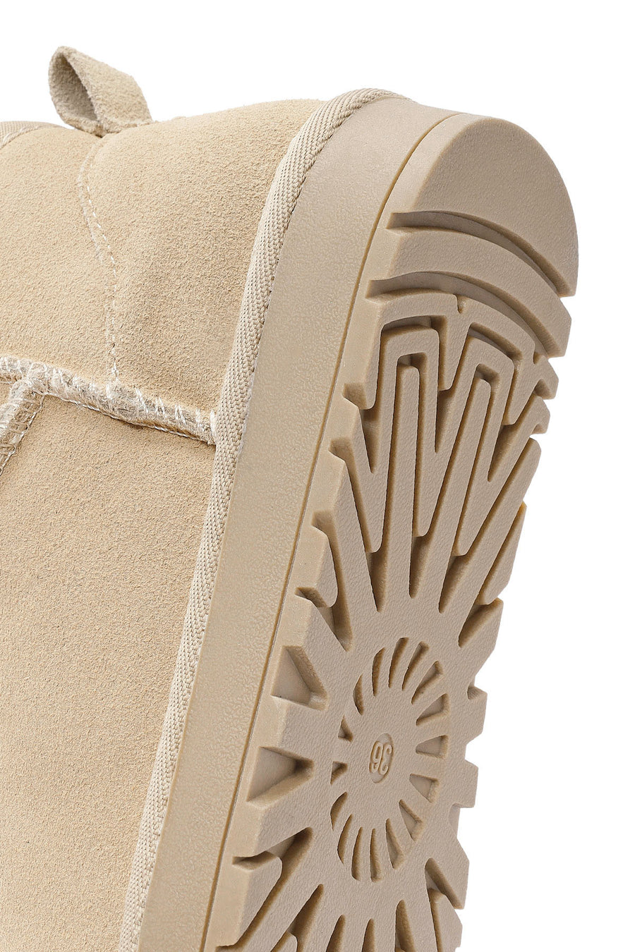 Women's Cream Short Suede Boots