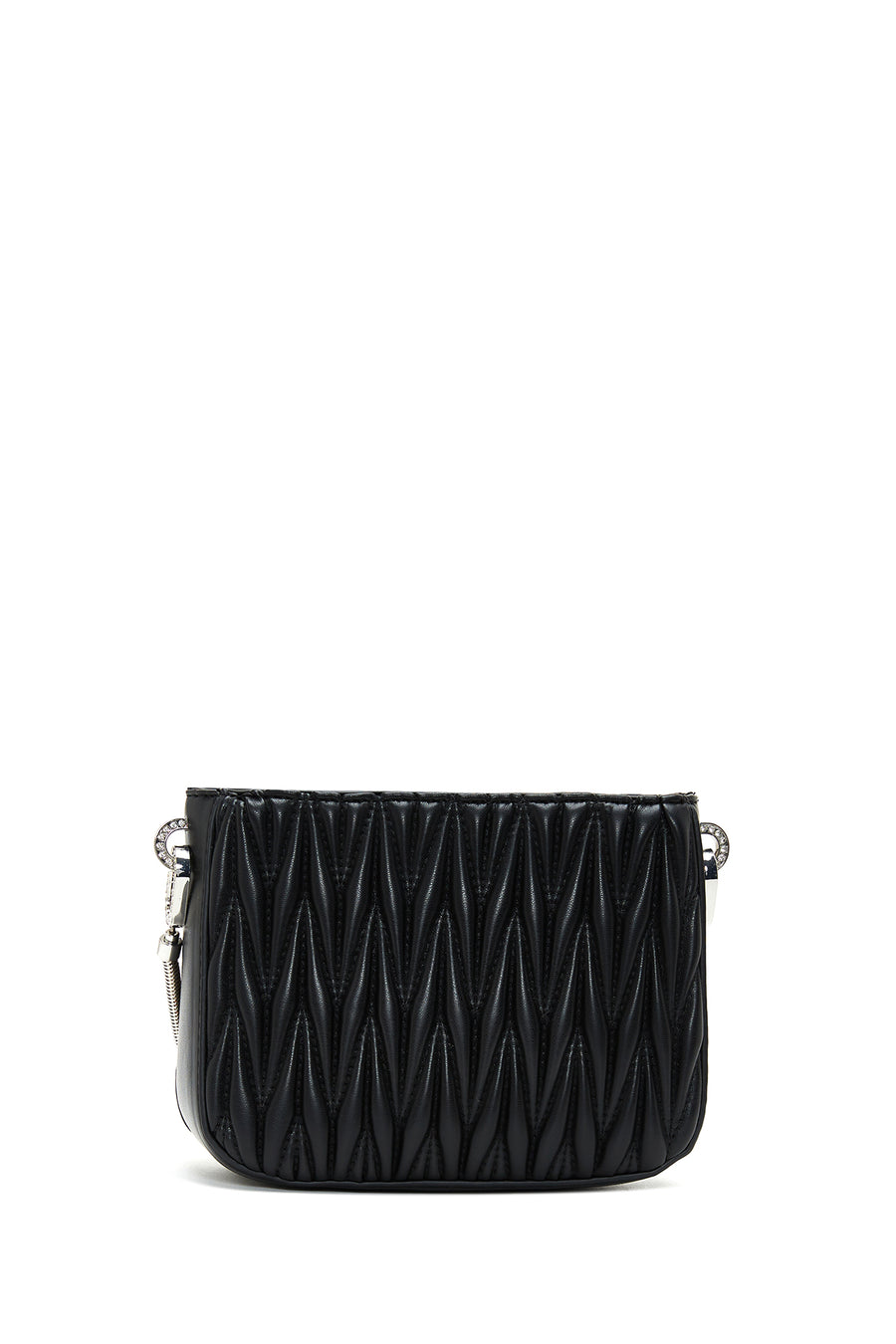 Women's Black Quilted Shoulder Bag