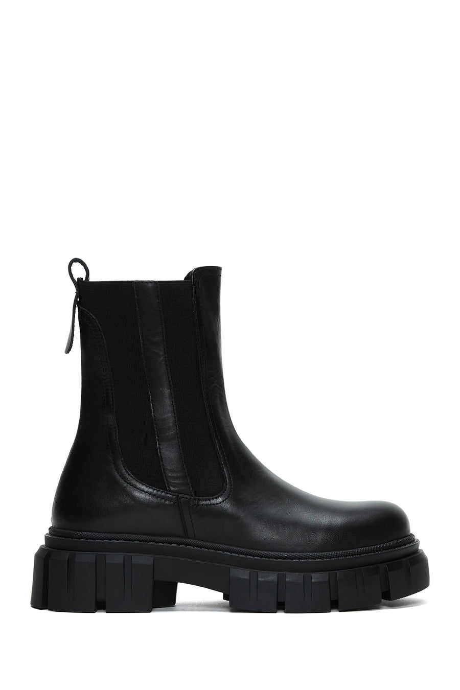 Women's Black Leather Chelsea Boots 23WFD510918 | Derimod