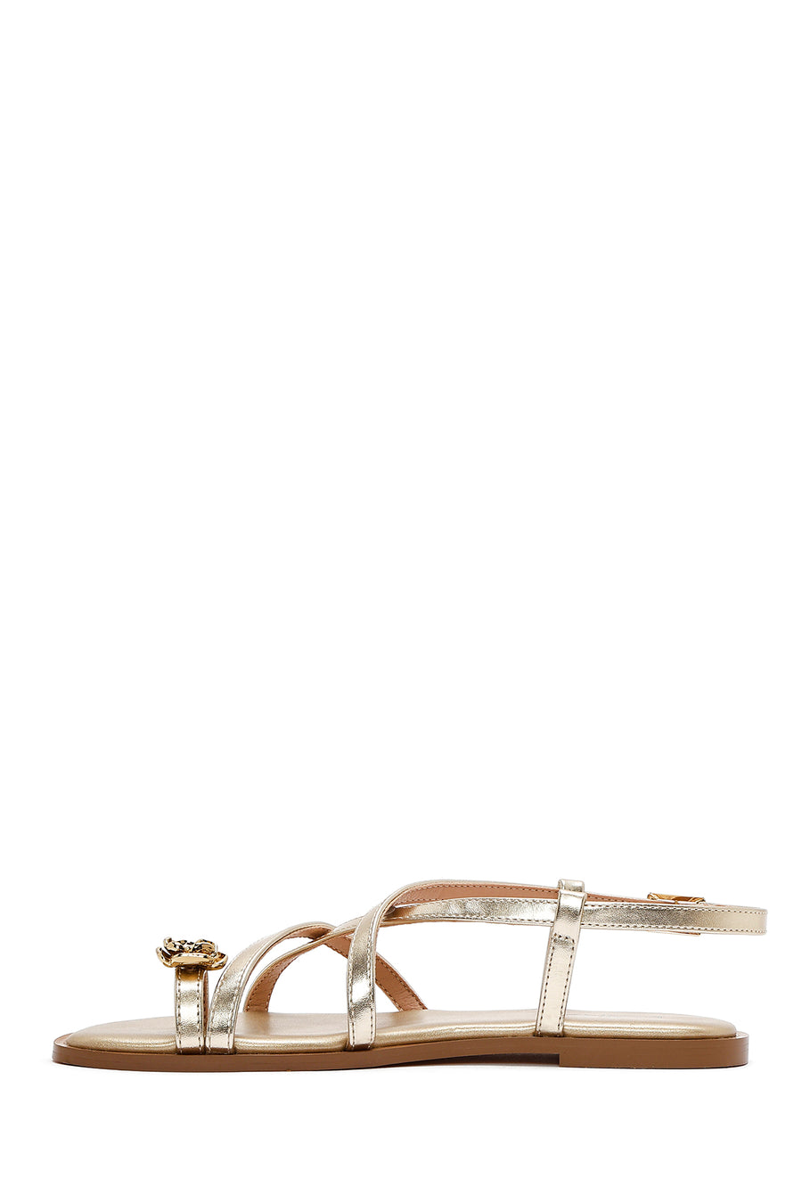 Women's Gold Metallic Flip Flop Sandals