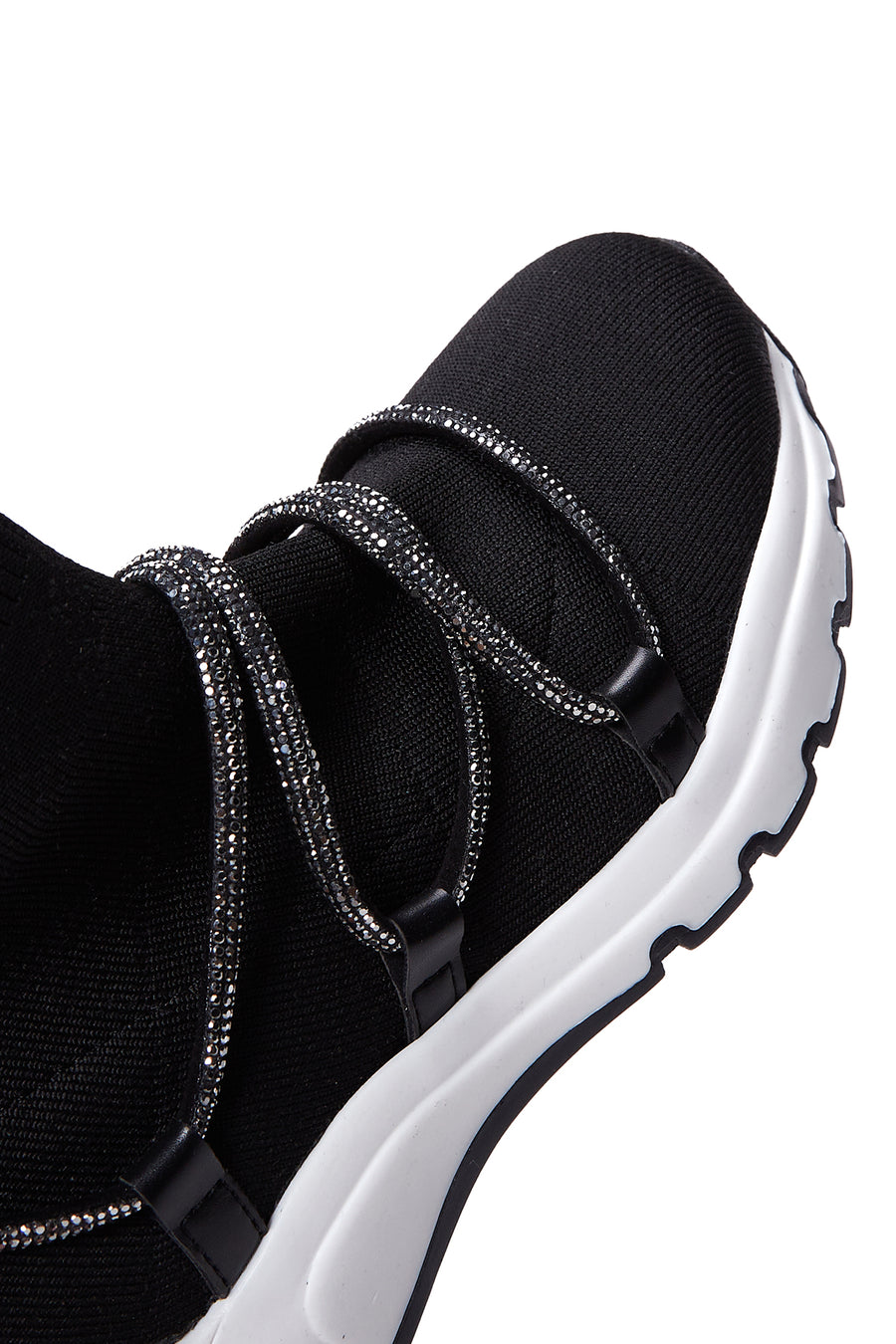 Women's Black Stone High Top Sneaker