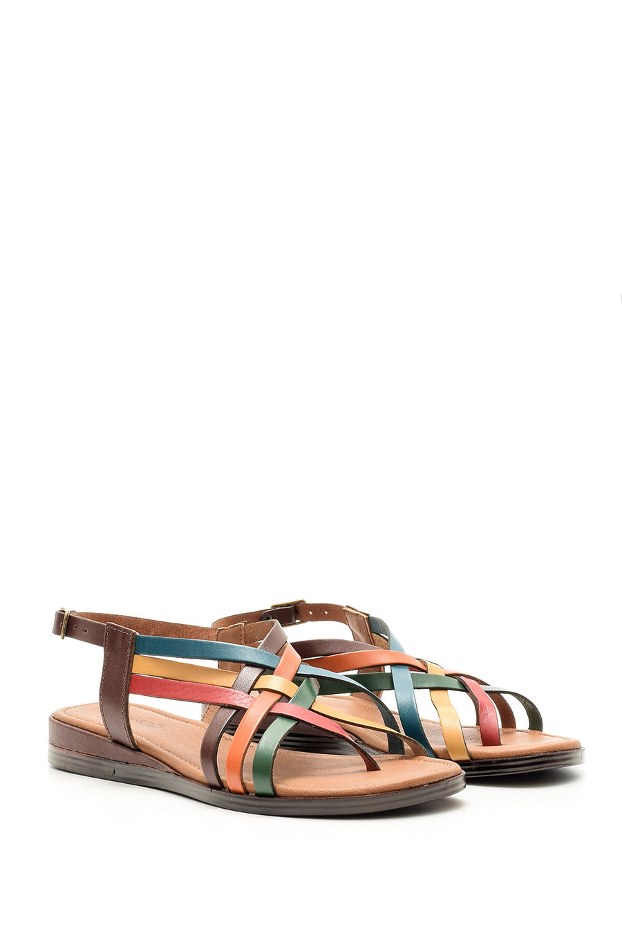 Women's Colorful Leather Sandals