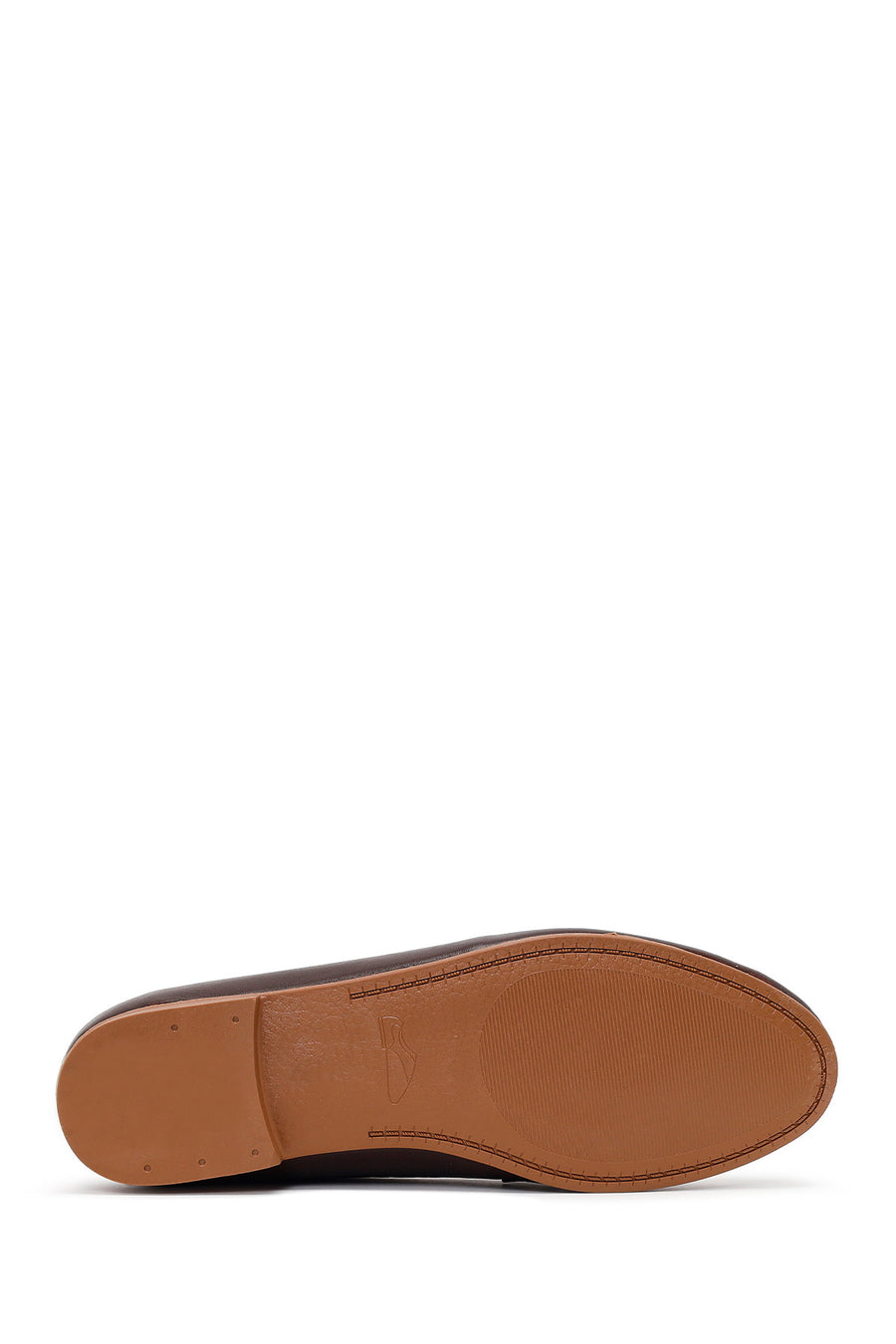 Woman Brown Buckled Leather Classic Loafer