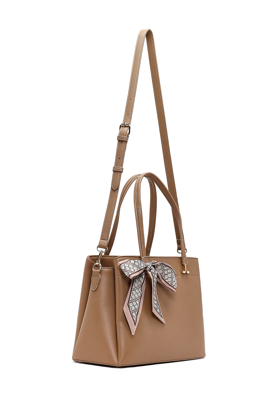 Women's Beige Long Strap Shoulder Bag