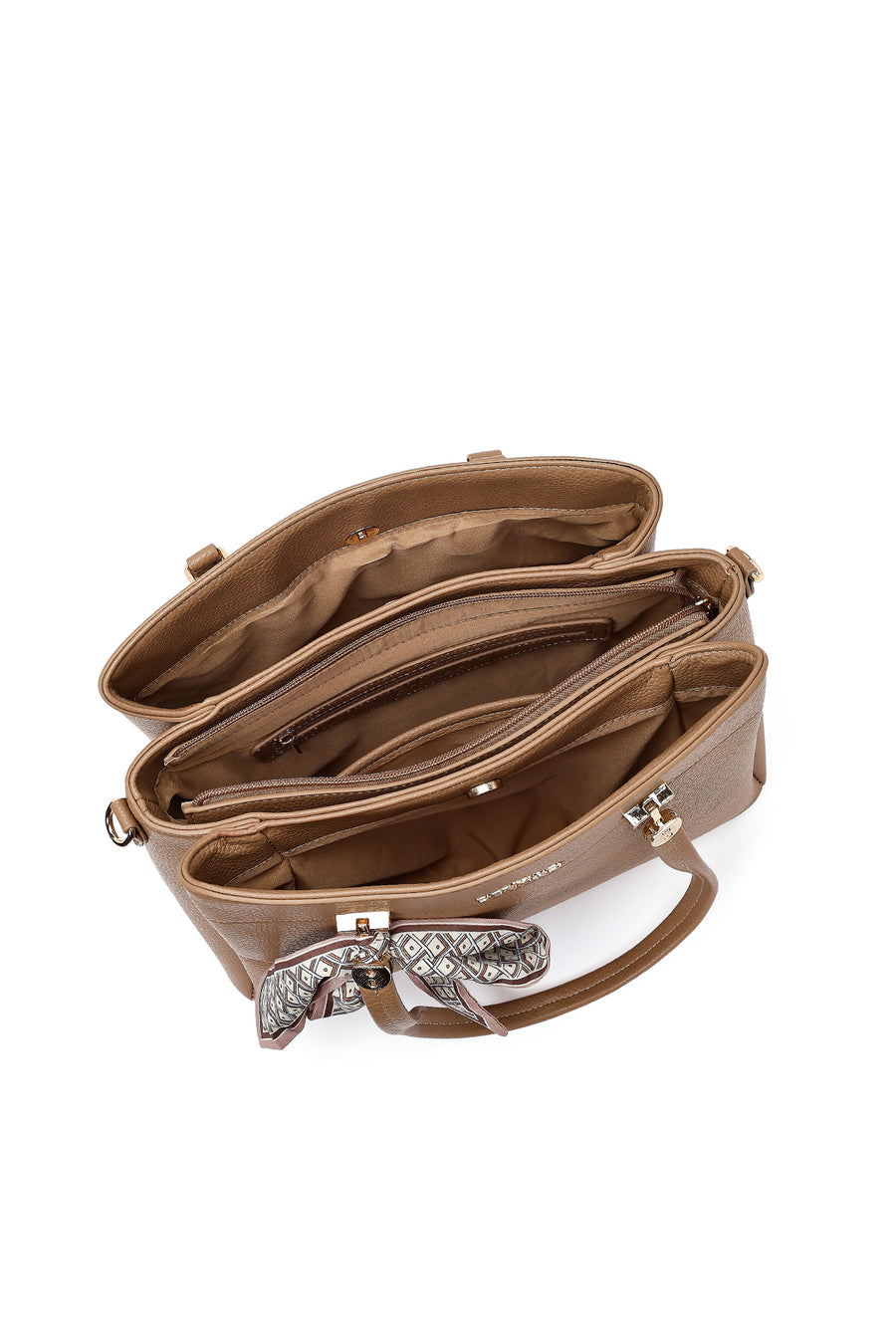 Women's Beige Long Strap Shoulder Bag
