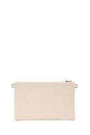 Women's Cream Long Chain Strap Woven Clutch Bag | Derimod