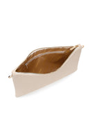 Women's Cream Long Chain Strap Woven Clutch Bag | Derimod
