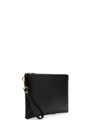 Women's Black Long Chain Strap Printed Clutch Bag | Derimod