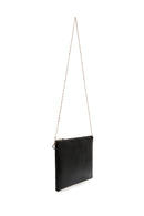 Women's Black Long Chain Strap Printed Clutch Bag | Derimod