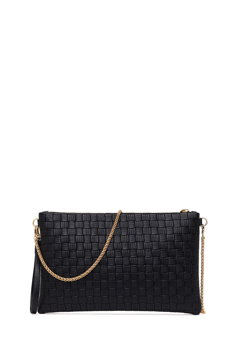Women's Black Long Chain Strap Printed Clutch Bag 26PBD220326 | Derimod