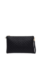 Women's Black Long Chain Strap Printed Clutch Bag | Derimod