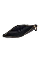 Women's Black Long Chain Strap Printed Clutch Bag | Derimod