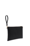 Women's Black Long Chain Strap Printed Clutch Bag | Derimod