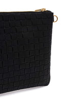 Women's Black Long Chain Strap Printed Clutch Bag | Derimod