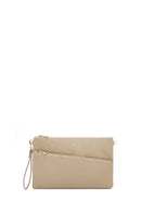 Women's Beige Chain Strap Clutch Bag | Derimod