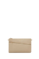 Women's Beige Chain Strap Clutch Bag | Derimod