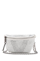 Woman White Chain Strap Crossbody Bag | Derimod