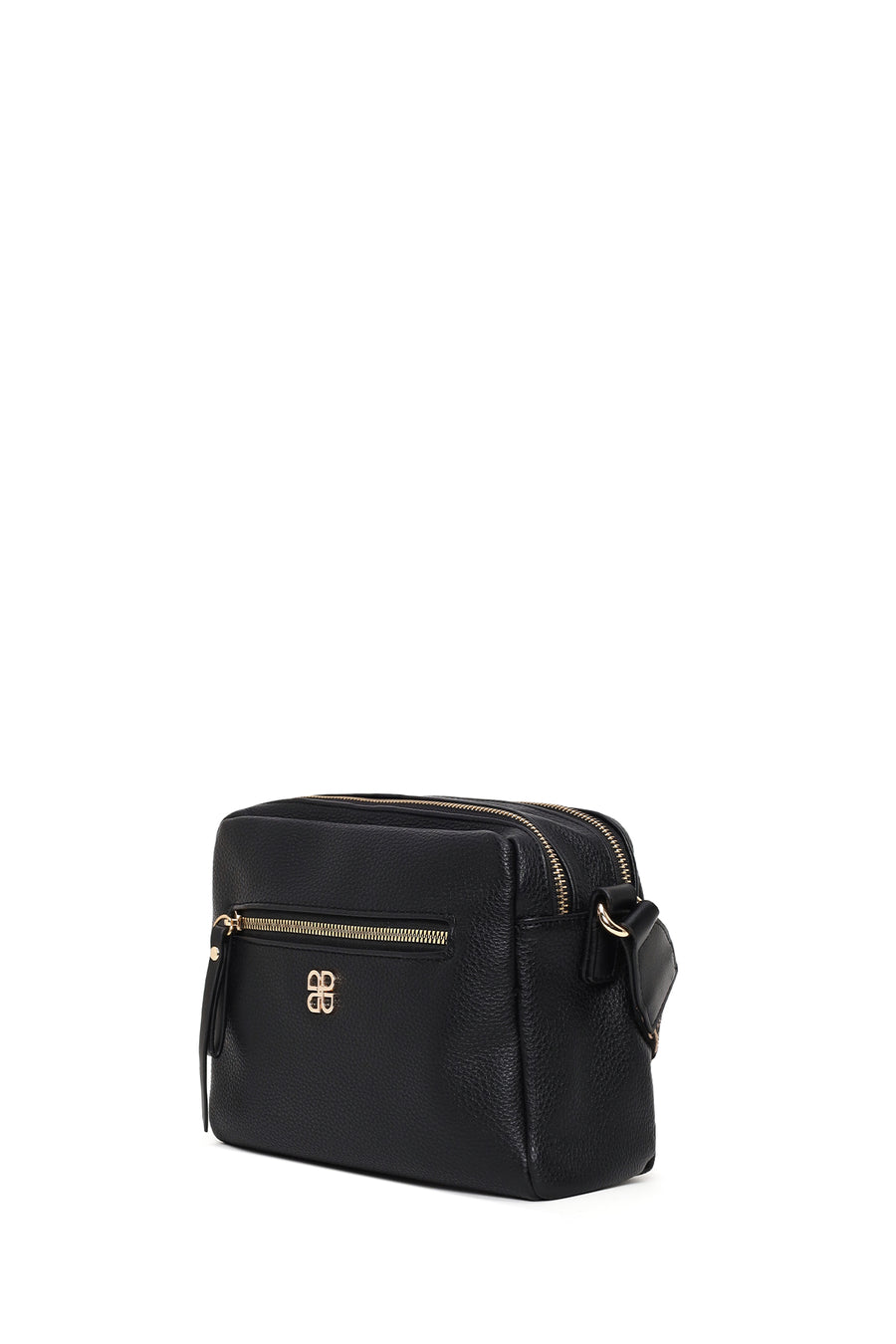Woman Black Long-Strap Crossbody Bag